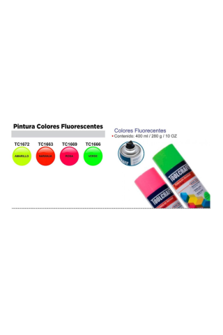 AEROSOLES COLORES FLUORESCENTES