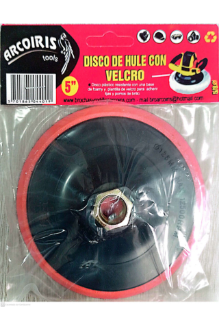 DISCO DE HULE CON VELCRO